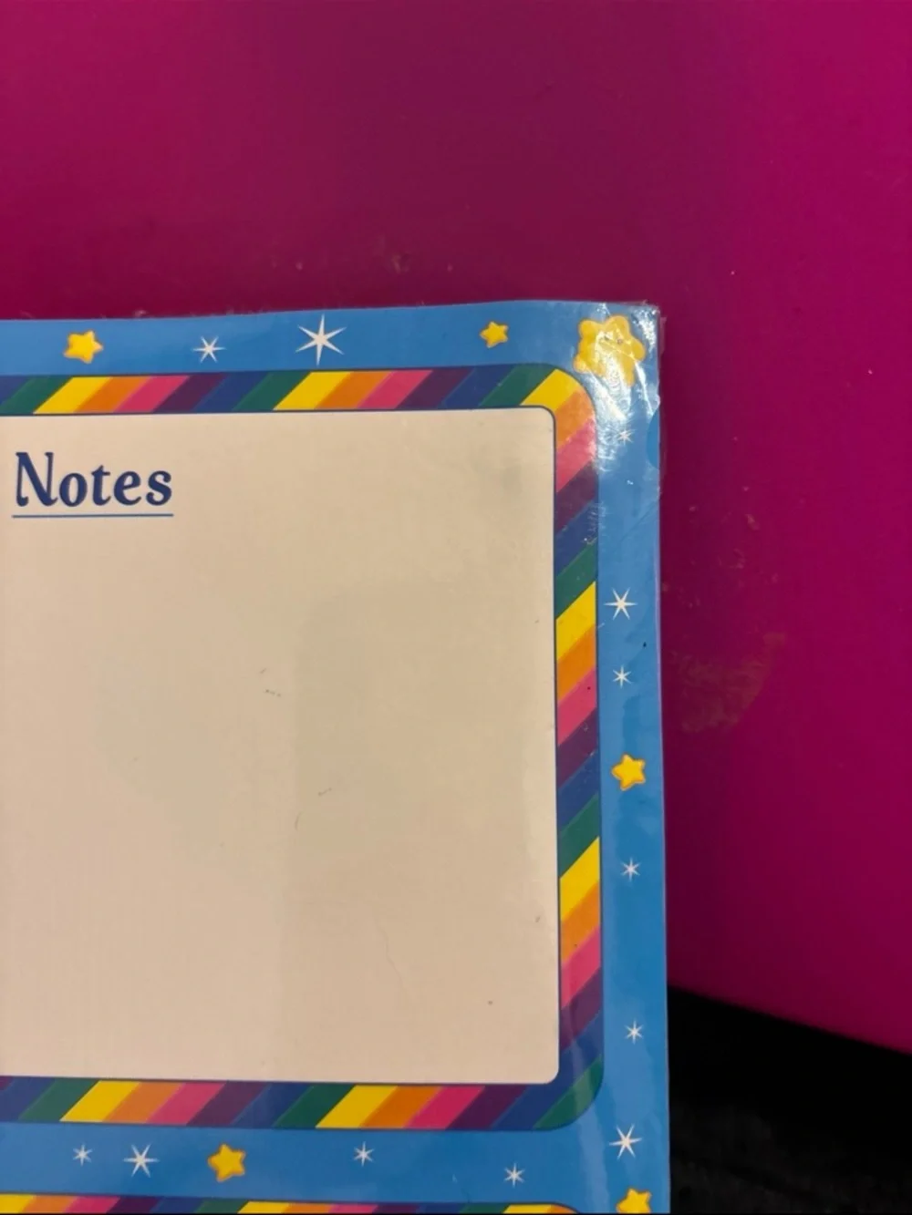 Care Bears Blue Weekly Planner with Rainbow and Notes